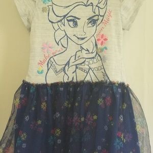 Elsa Frozen Tulle Skirt Disney Dress